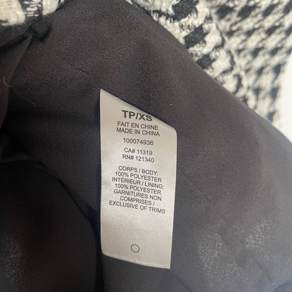 Garage/ Dynamite Square Neck Houndstooth Mini Dress XS/Petite - Picture 7 of 8